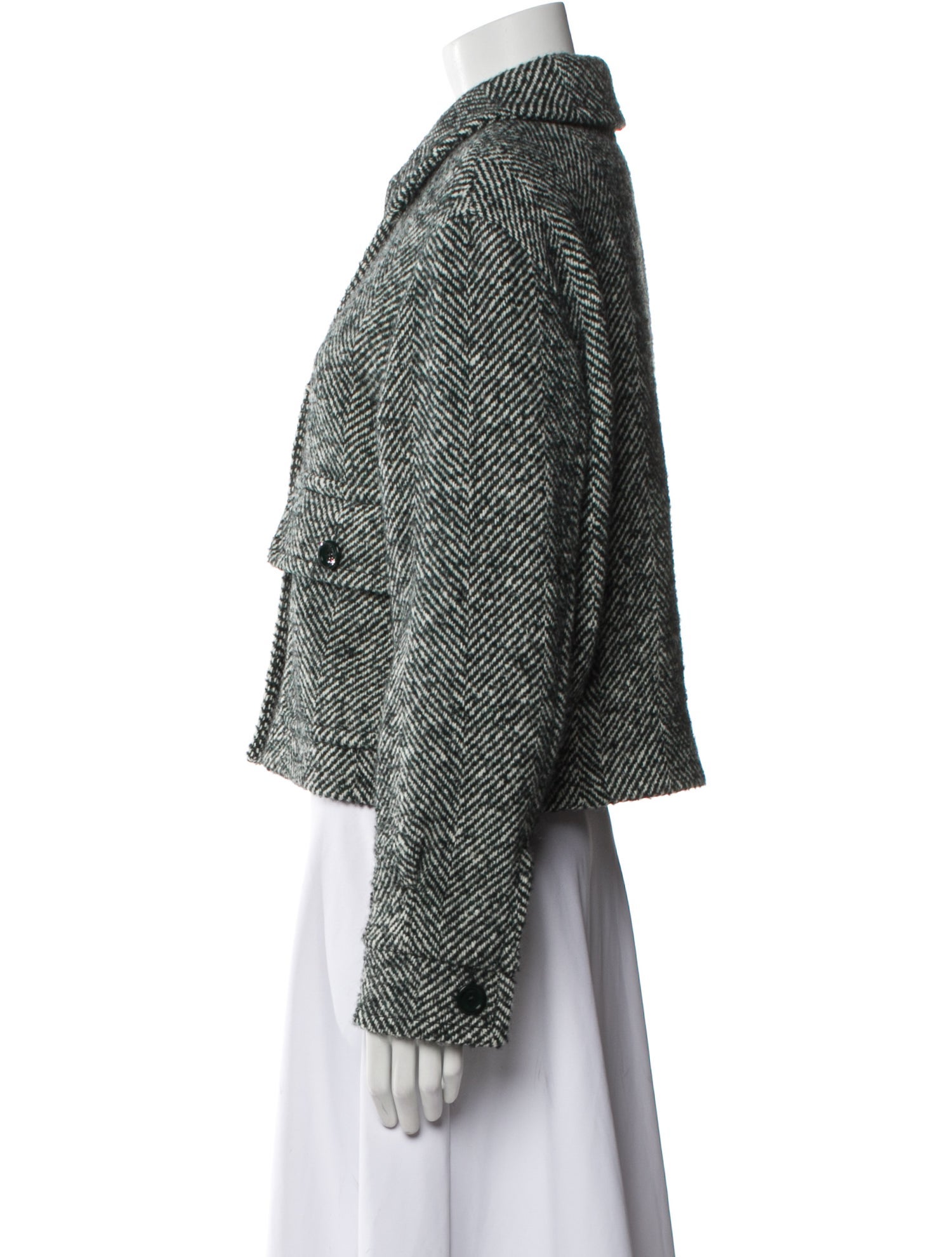 Herno Wool Tweed Pattern Jacket