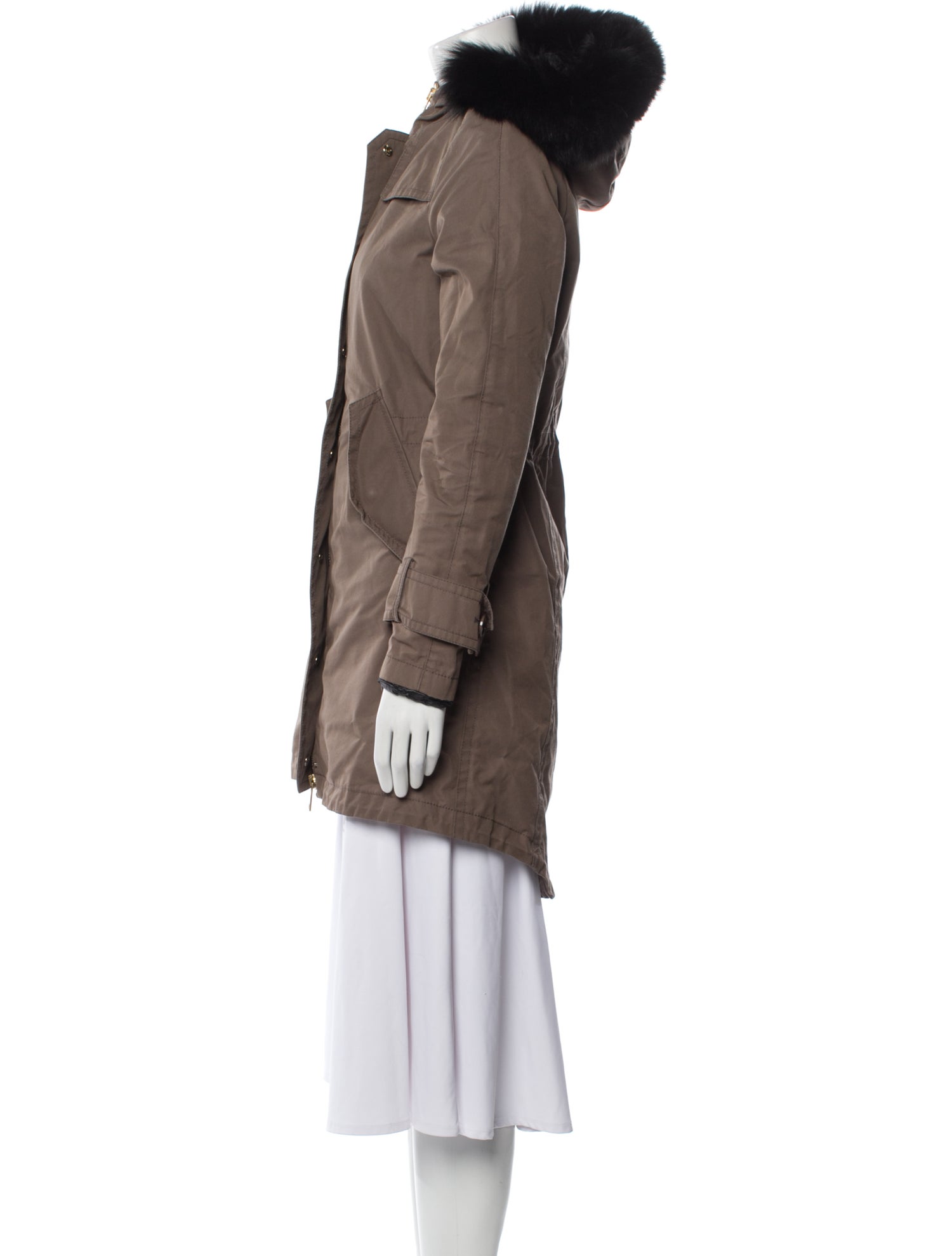 Herno Down Faux Fur Coat