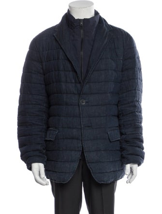 Herno Linen Puffer Coat