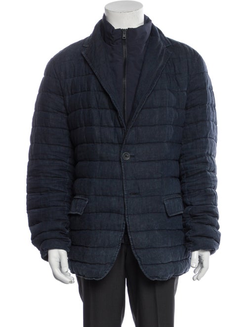 Herno Linen Puffer Coat