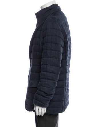 Herno Linen Puffer Coat