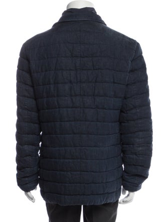 Herno Linen Puffer Coat