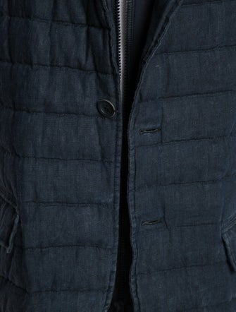 Herno Linen Puffer Coat
