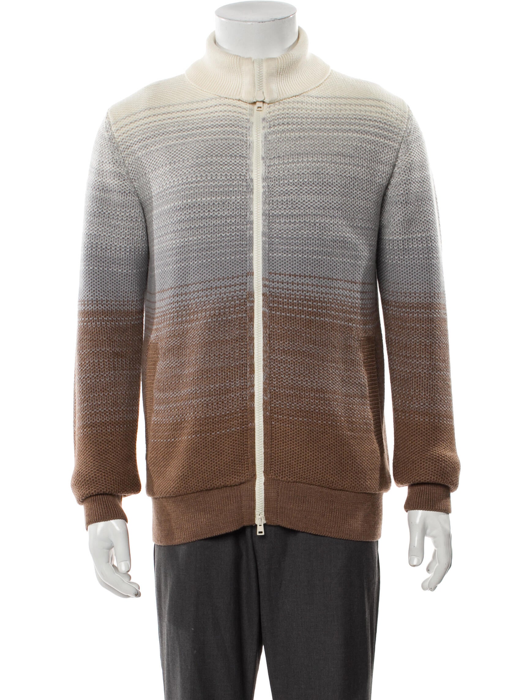 Herno Virgin Wool Houndstooth Print Moto Jacket