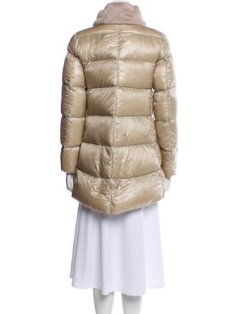 Herno Plaid Print Faux Fur Jacket