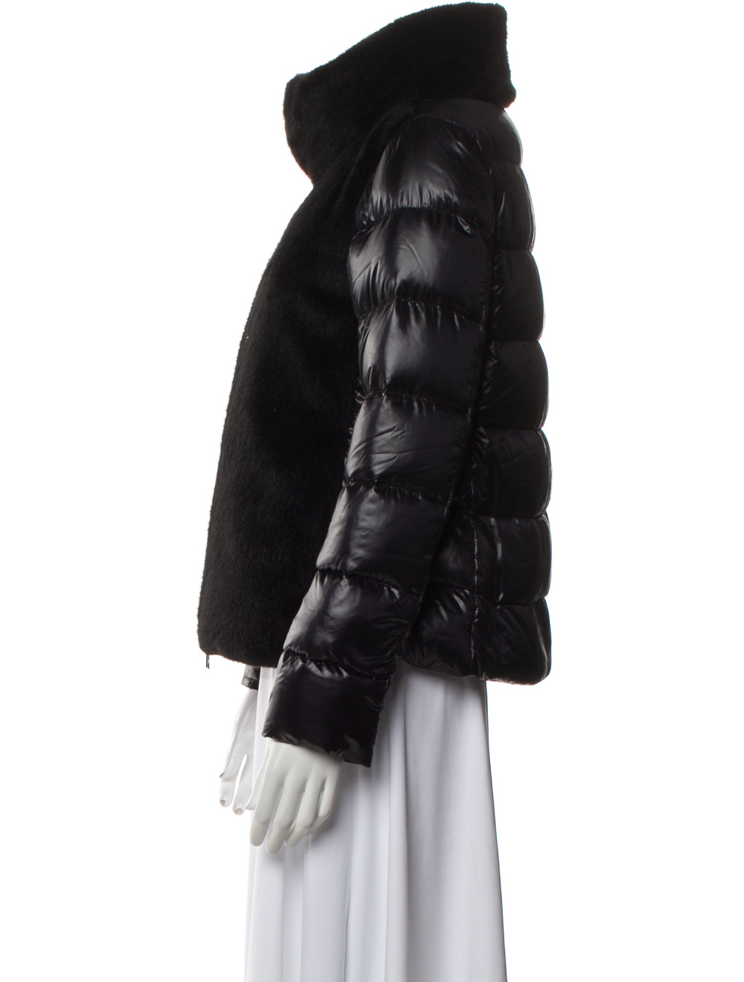 Herno Nylon Faux Fur Jacket