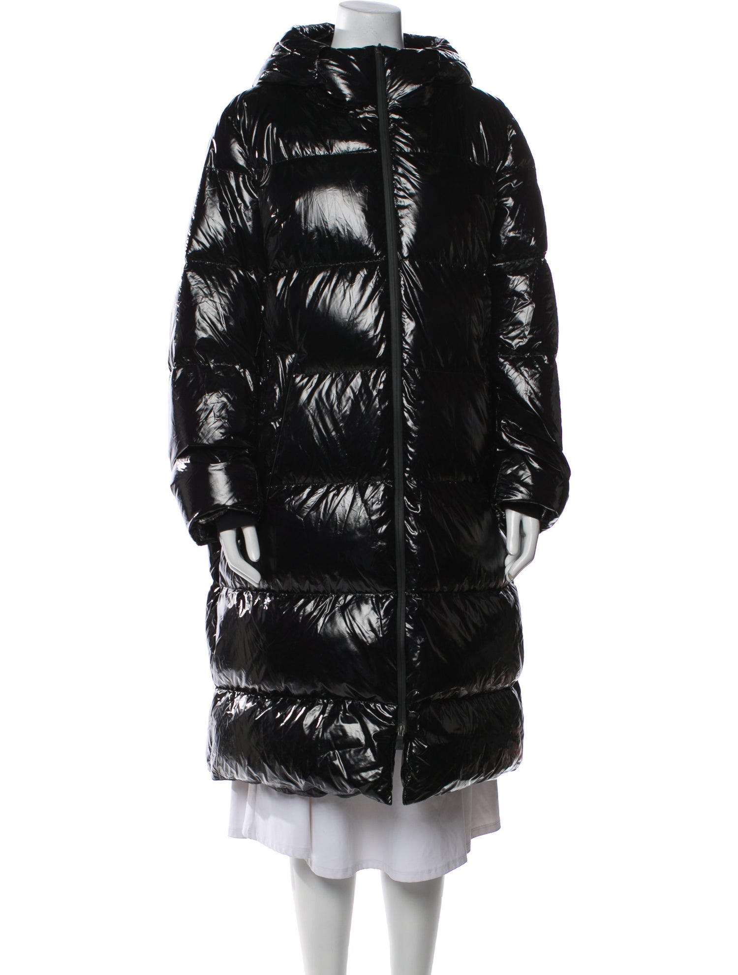 Herno Nylon Faux Fur Coat