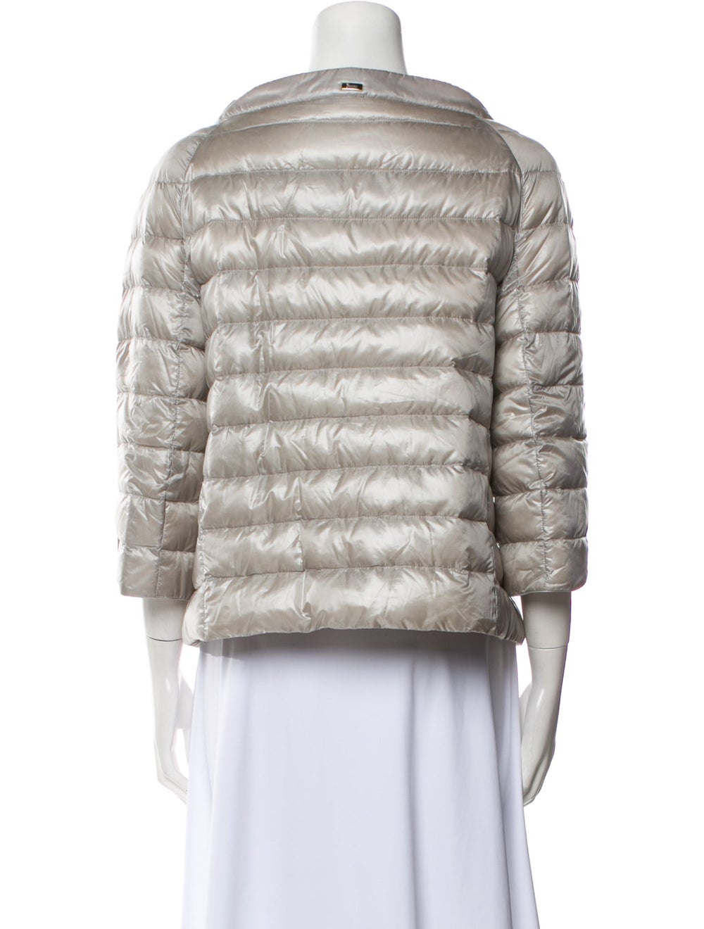 Herno Down Jacket Silver Sequin Embellishments & … - image 3