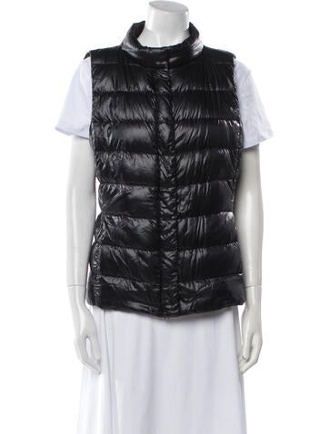 Pre-owned Herno Nylon Vest In Black