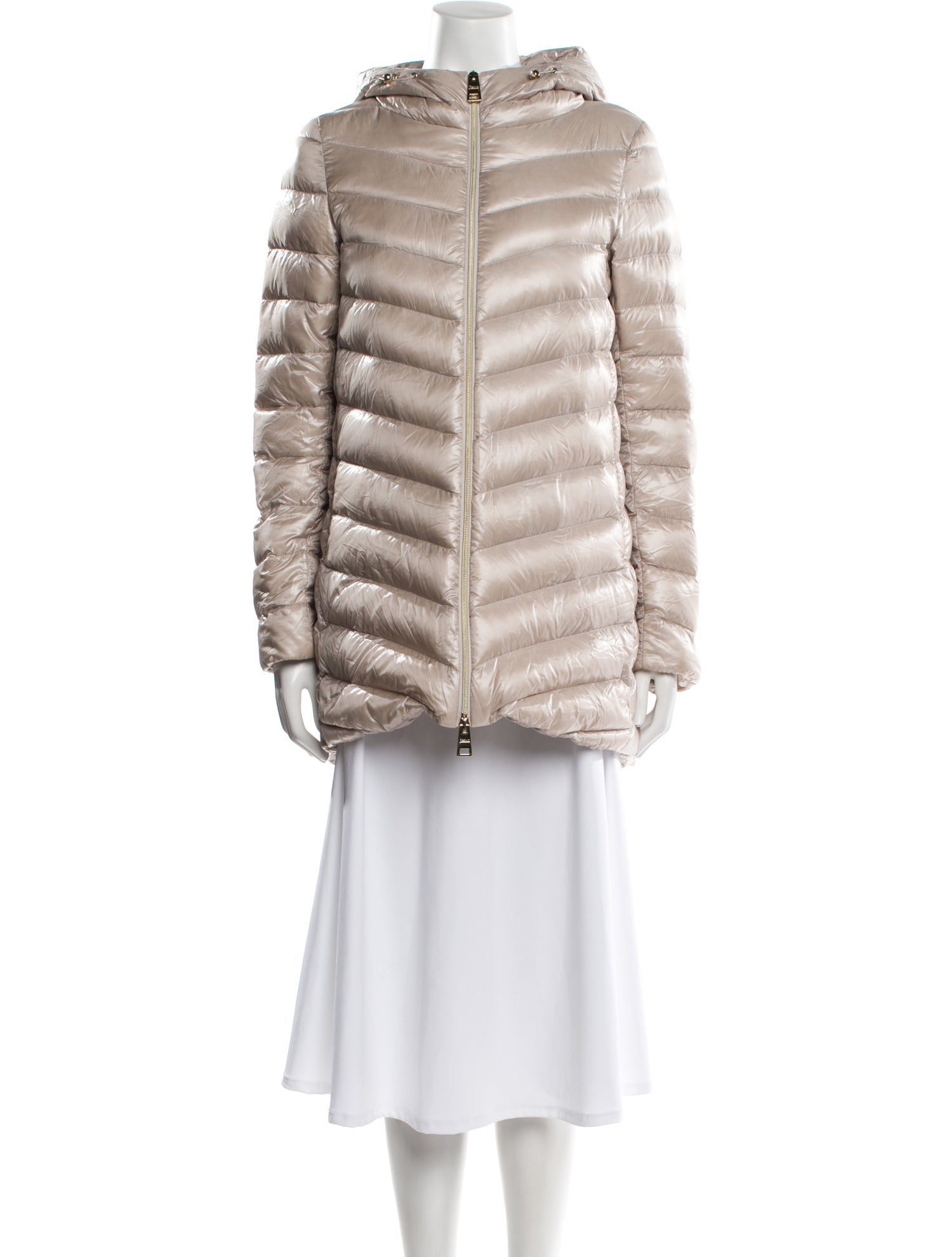 Herno Nylon Faux Fur Coat