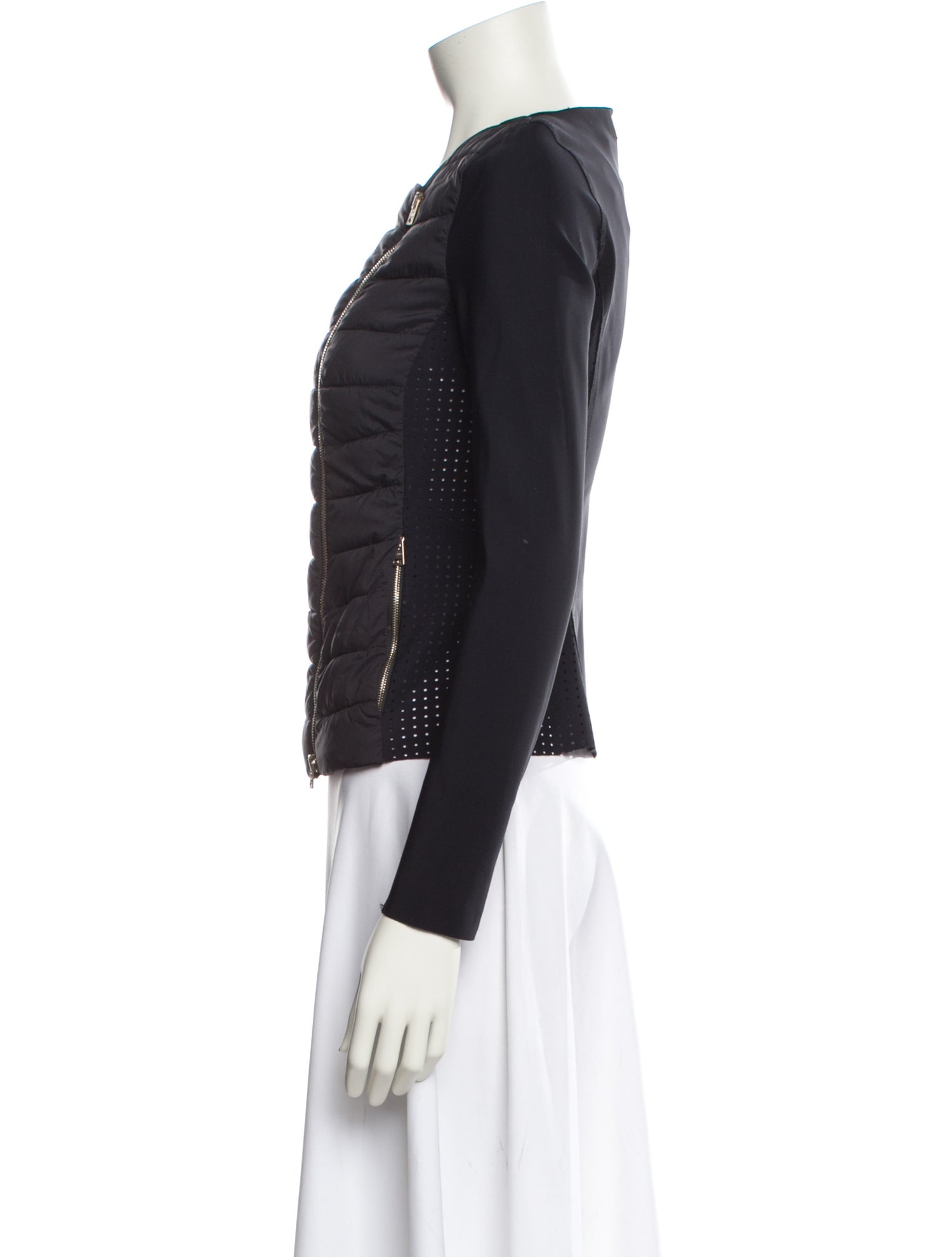 Herno Striped Biker Jacket