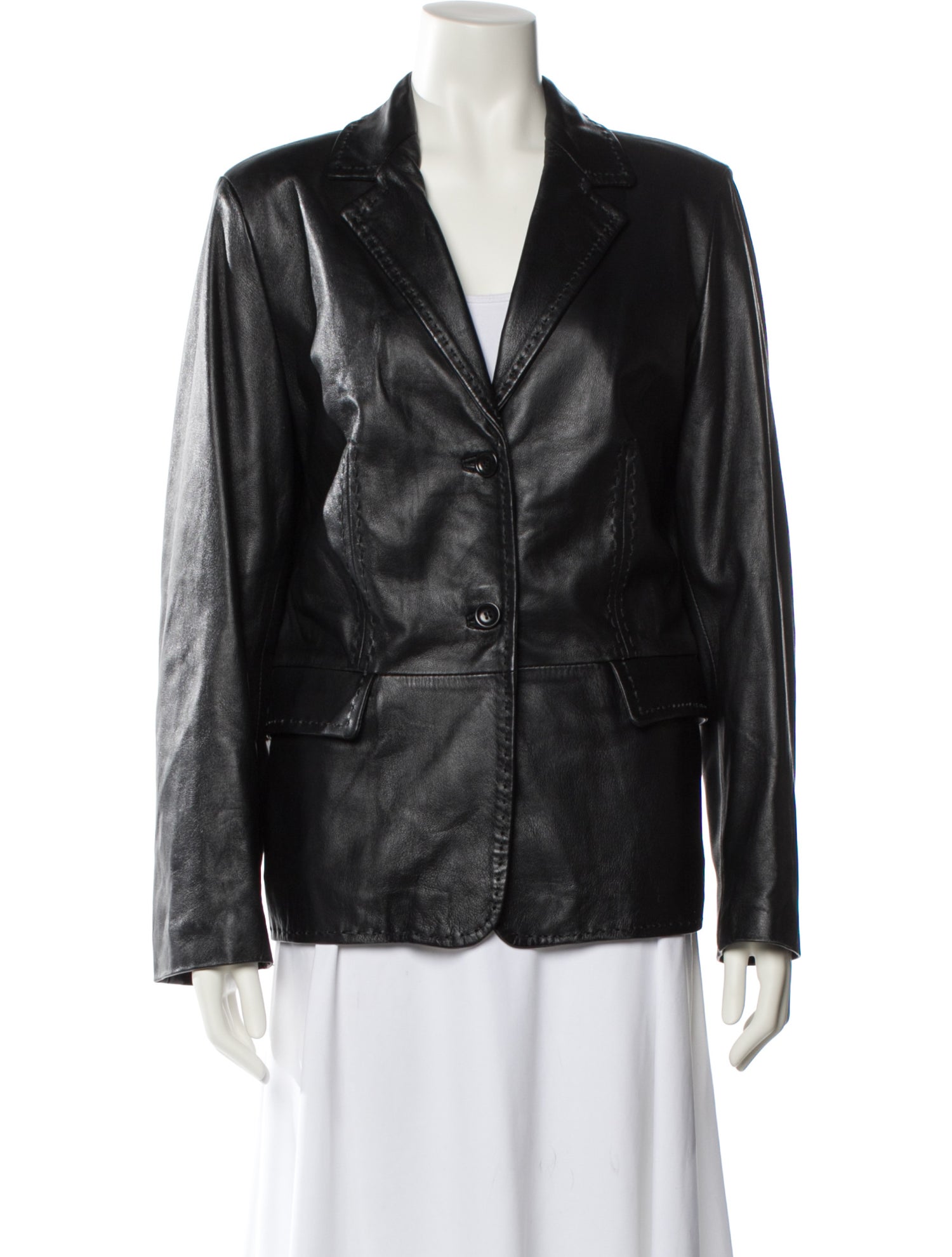 Herno Leather Blazer