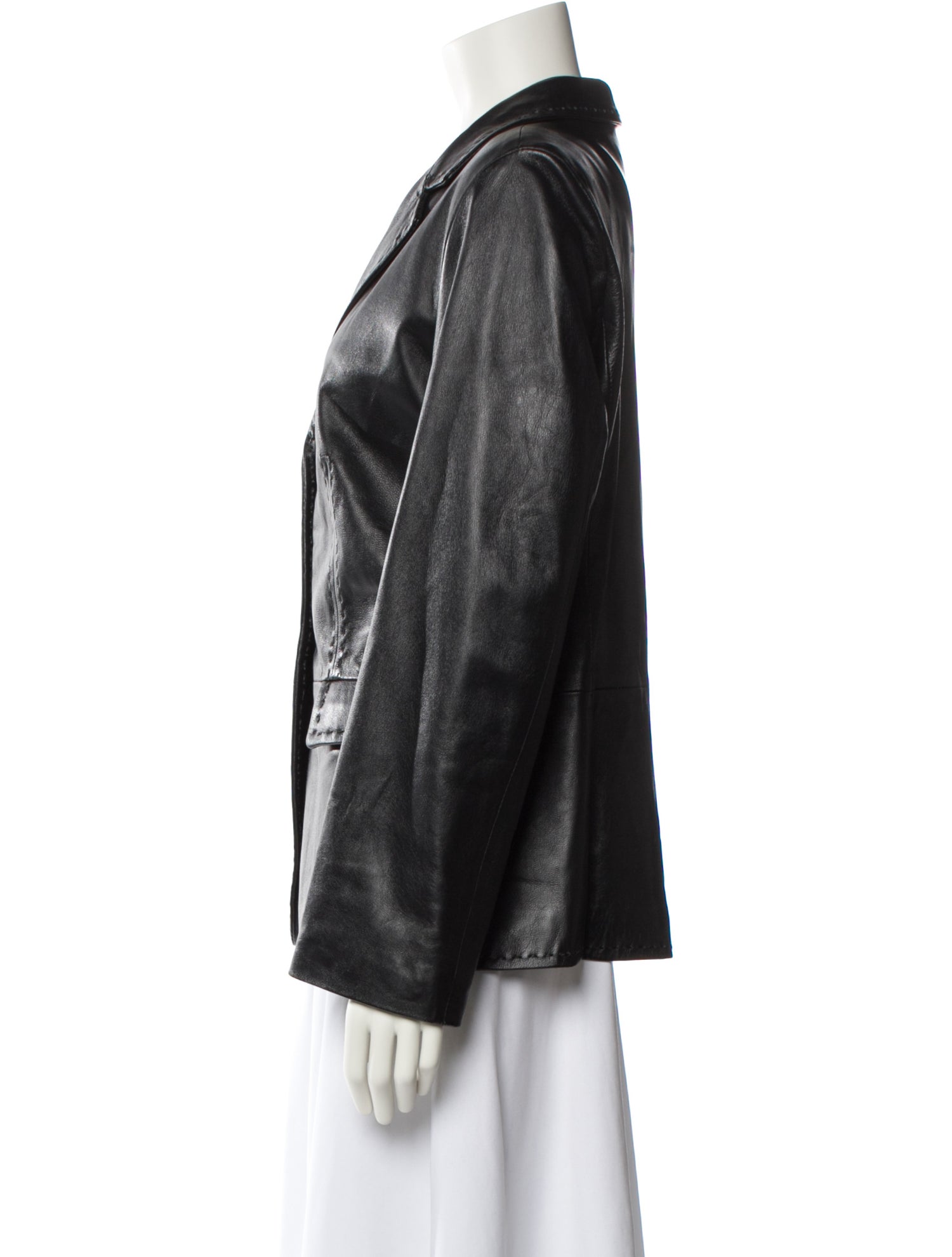 Herno Leather Blazer