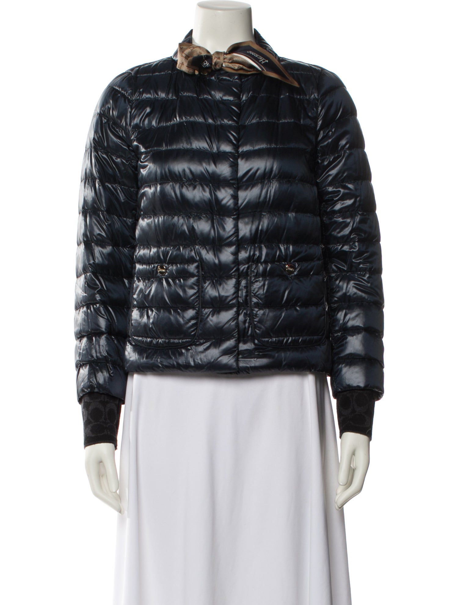 Herno Nylon Striped Down Jacket