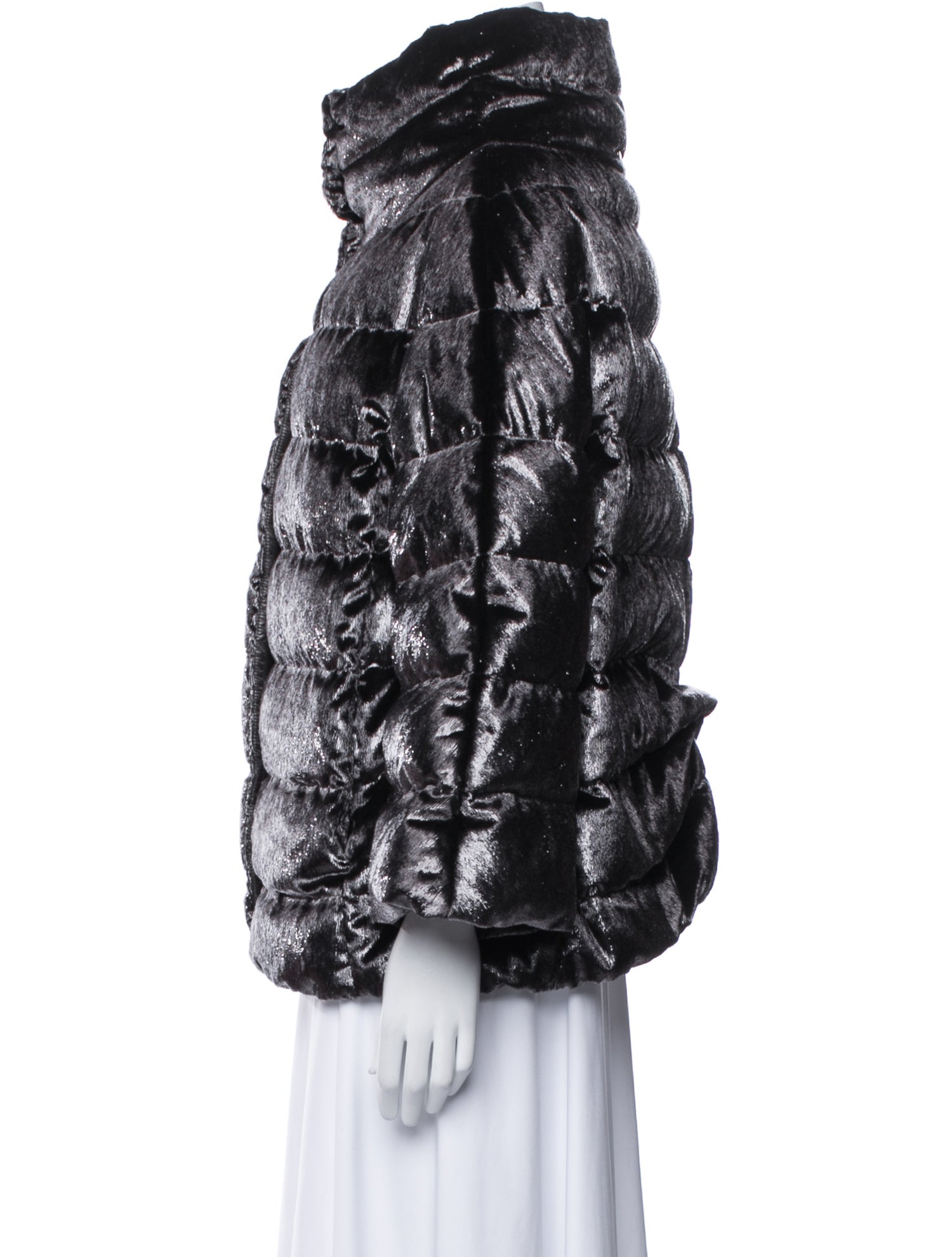 Herno Velvet Faux Fur Jacket