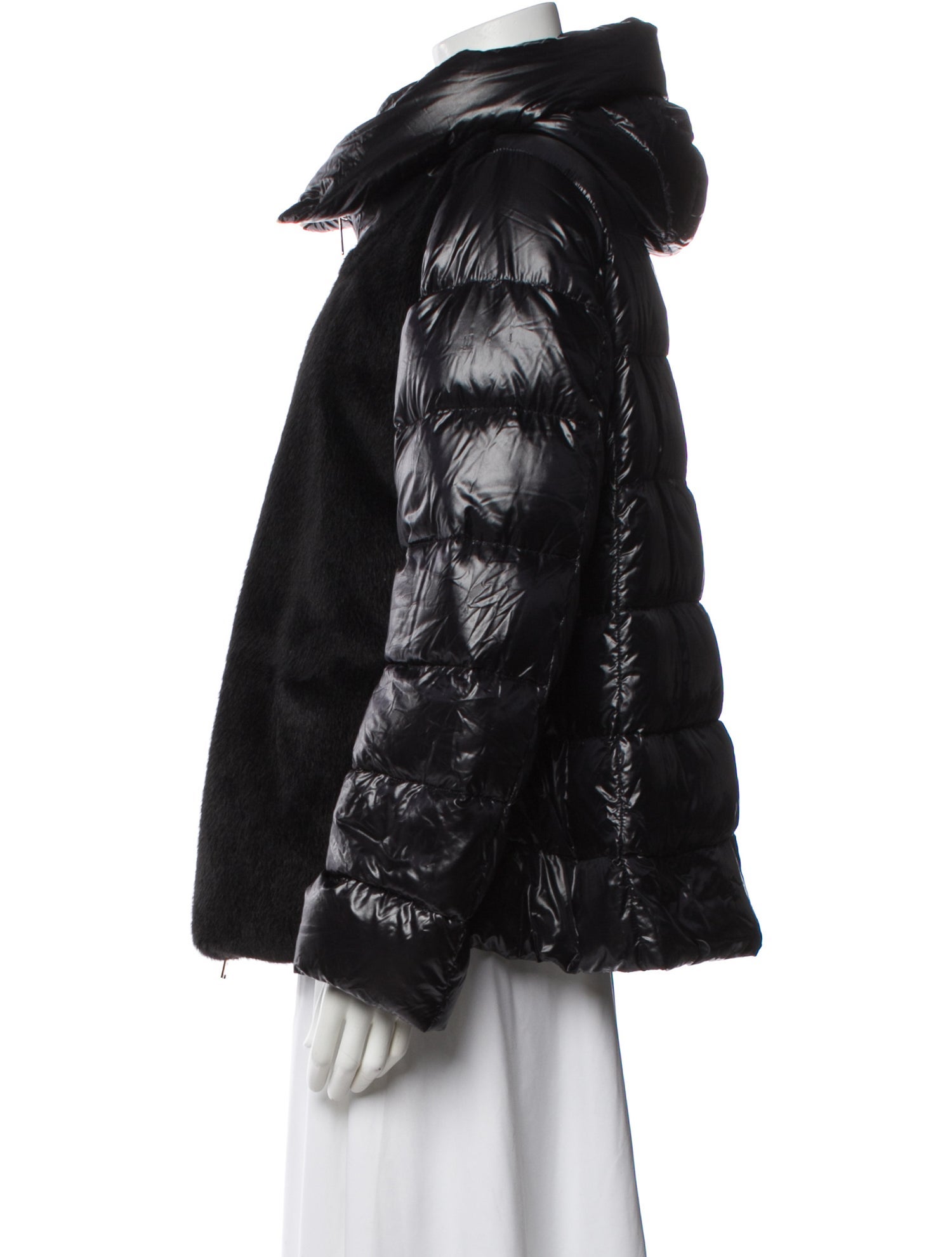 Herno Nylon Faux Fur Jacket