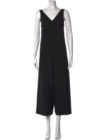 Pre-owned Herno V-neck Jumpsuit In Black