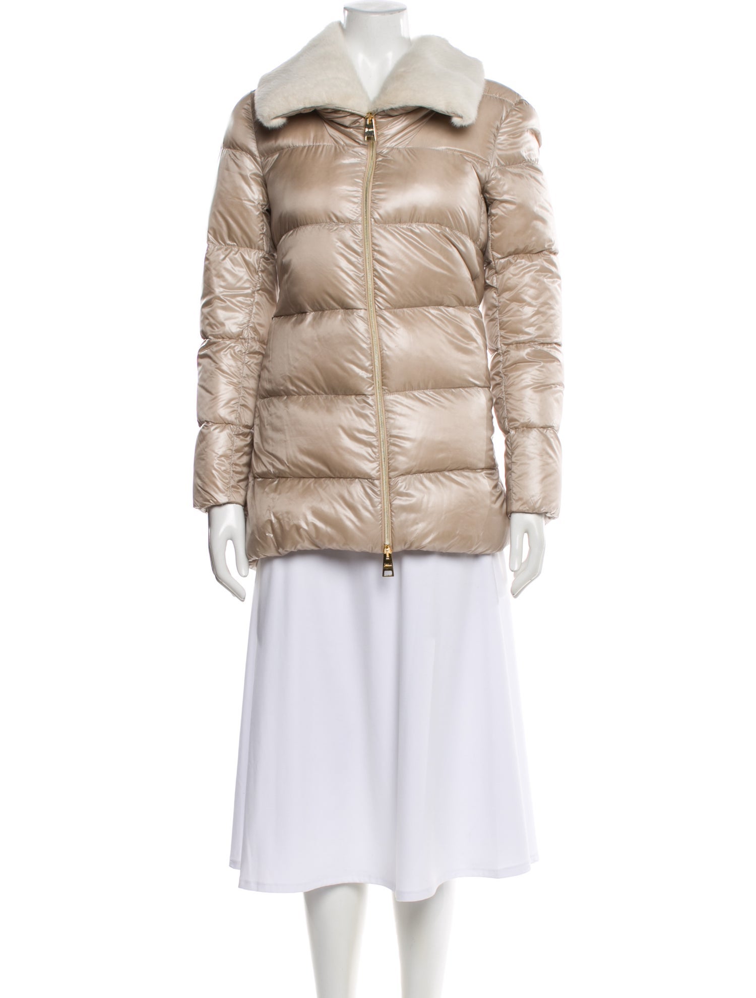 Herno Nylon Faux Fur Coat