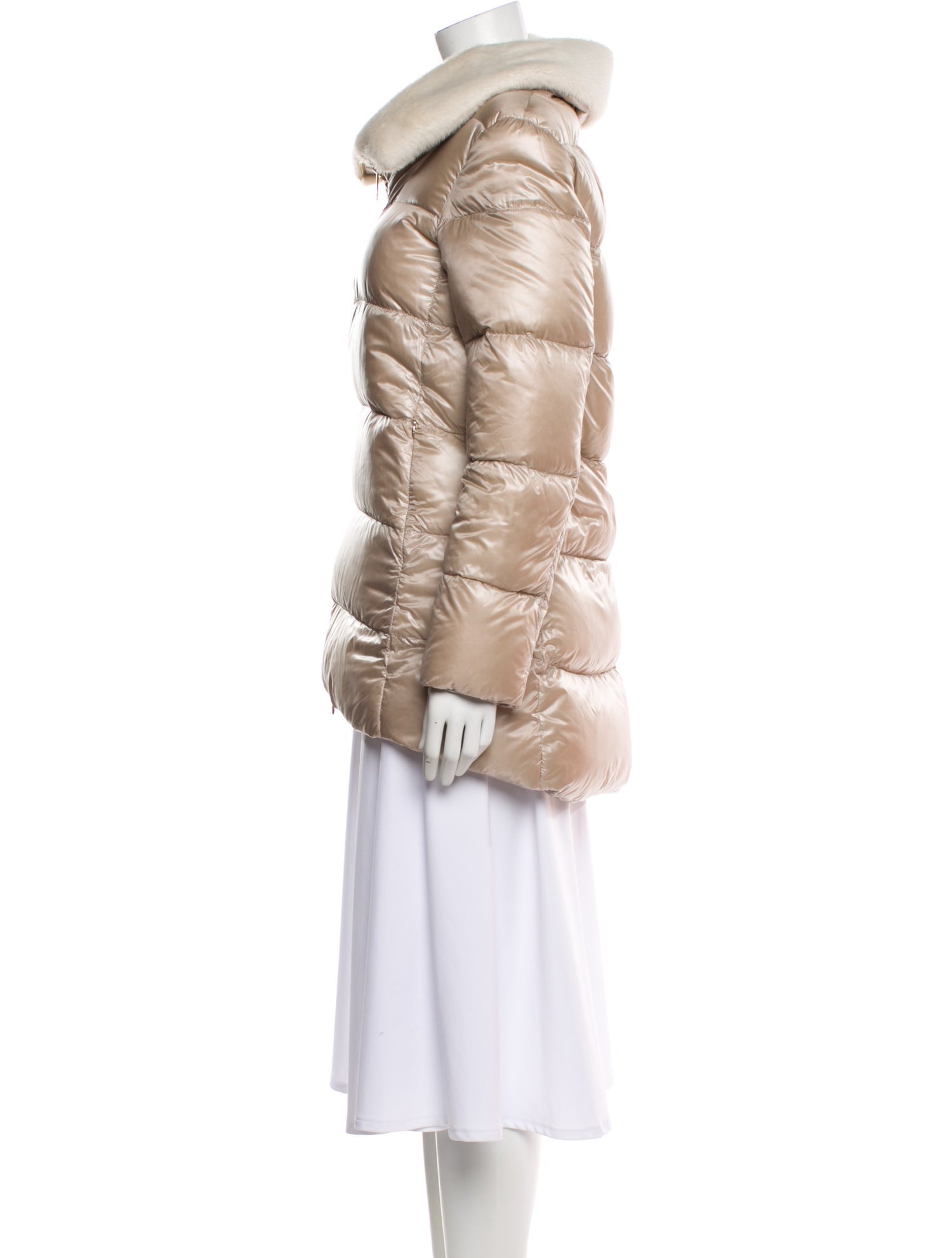 Herno Nylon Faux Fur Coat