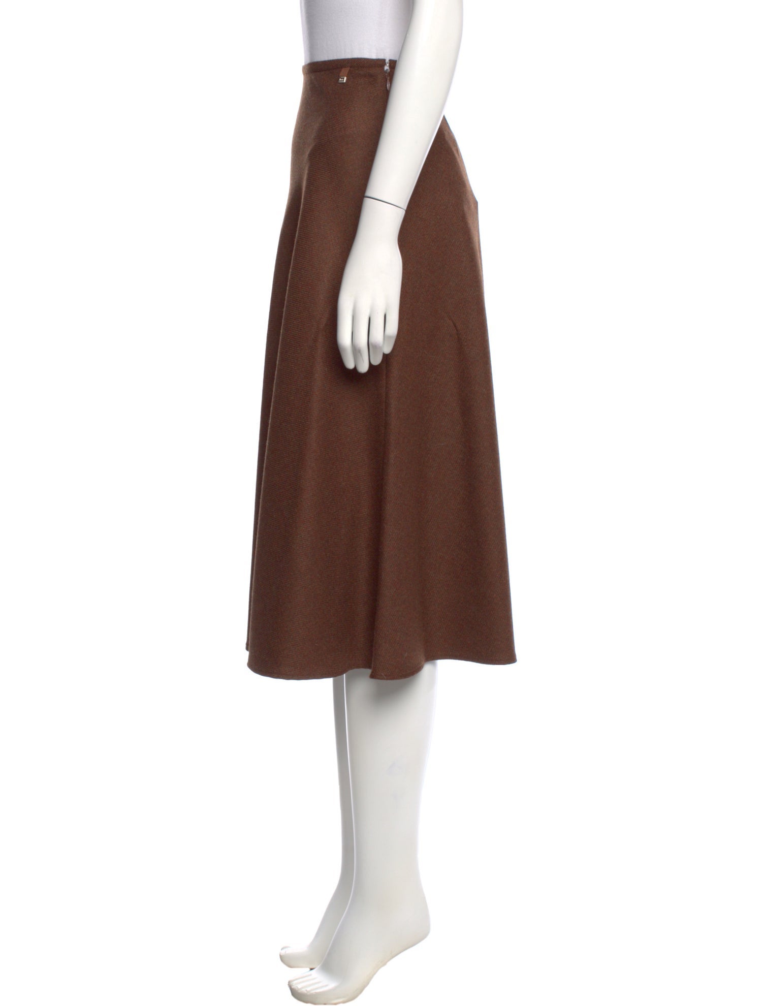 Herno Virgin Wool Knee-Length Skirt w/ Tags