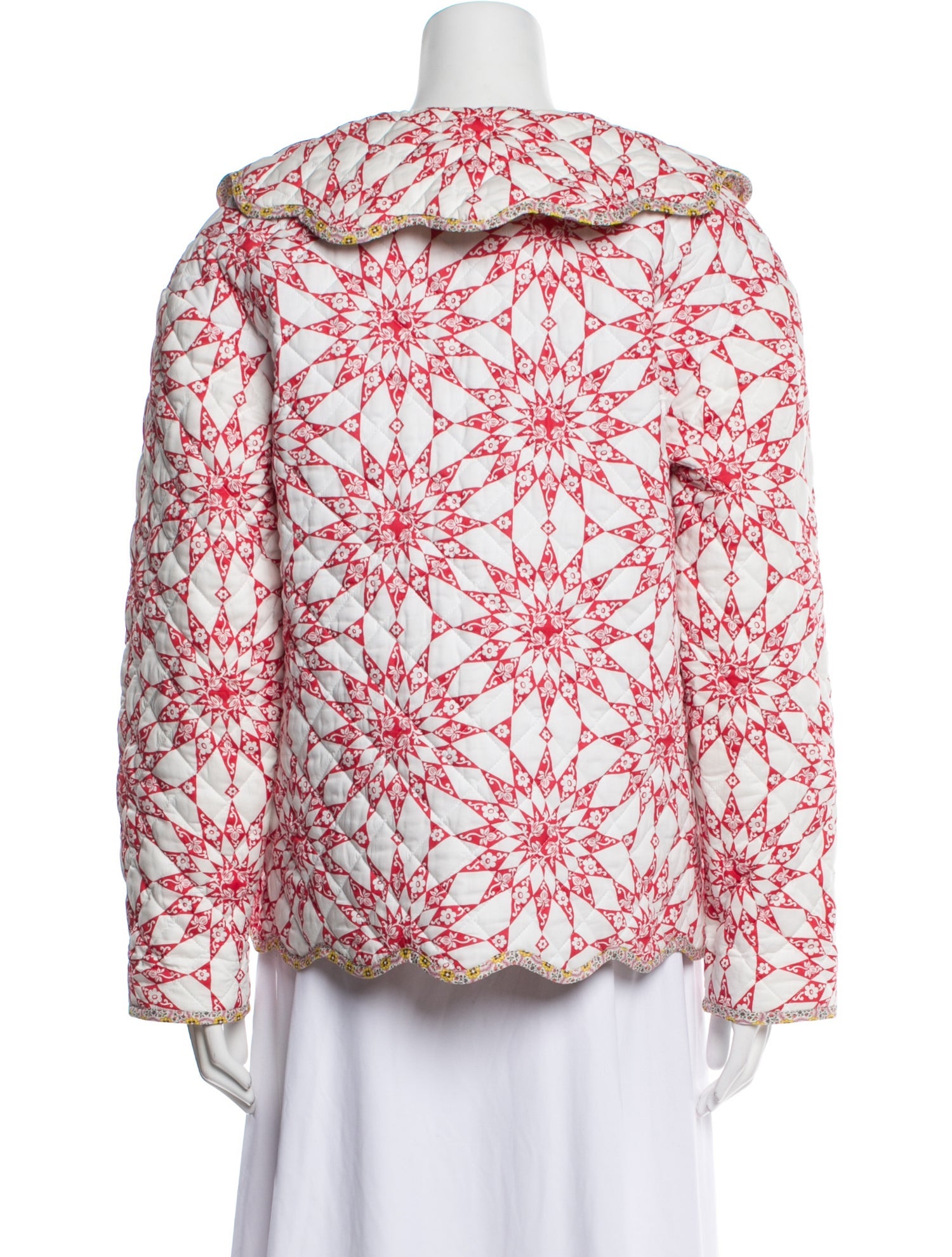 Horror Vacui Floral Print Evening Jacket