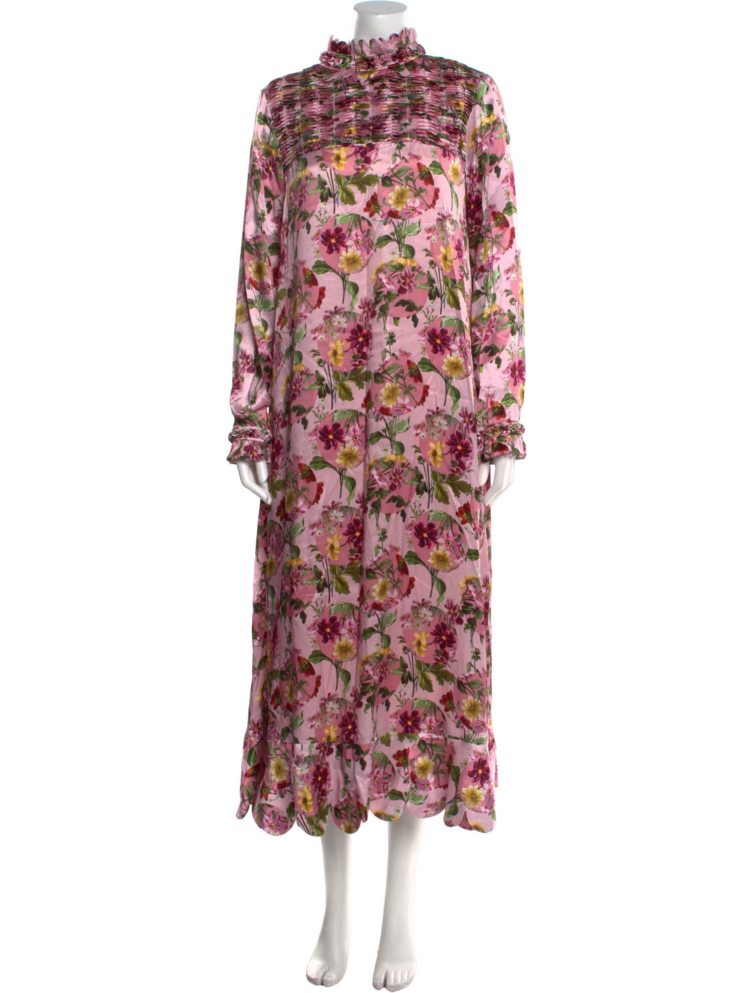 Horror Vacui Silk Long Dress w/ Tags