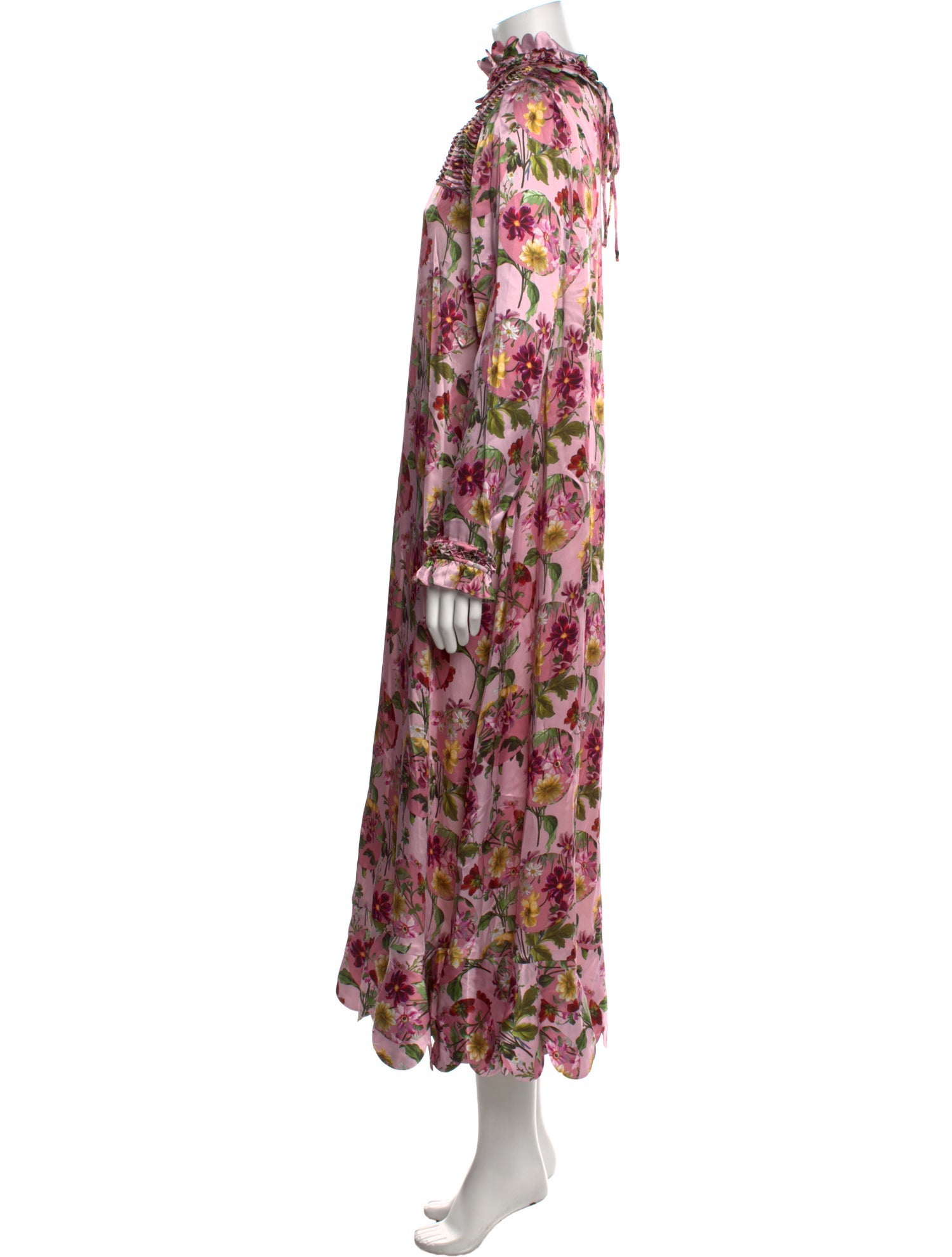 Horror Vacui Silk Long Dress w/ Tags