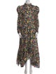 Horror Vacui Floral Print Long Dress