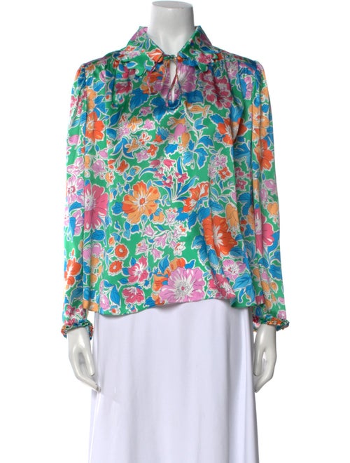 Horror Vacui Silk Floral Print Blouse