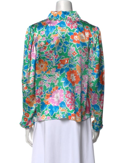 Horror Vacui Silk Floral Print Blouse