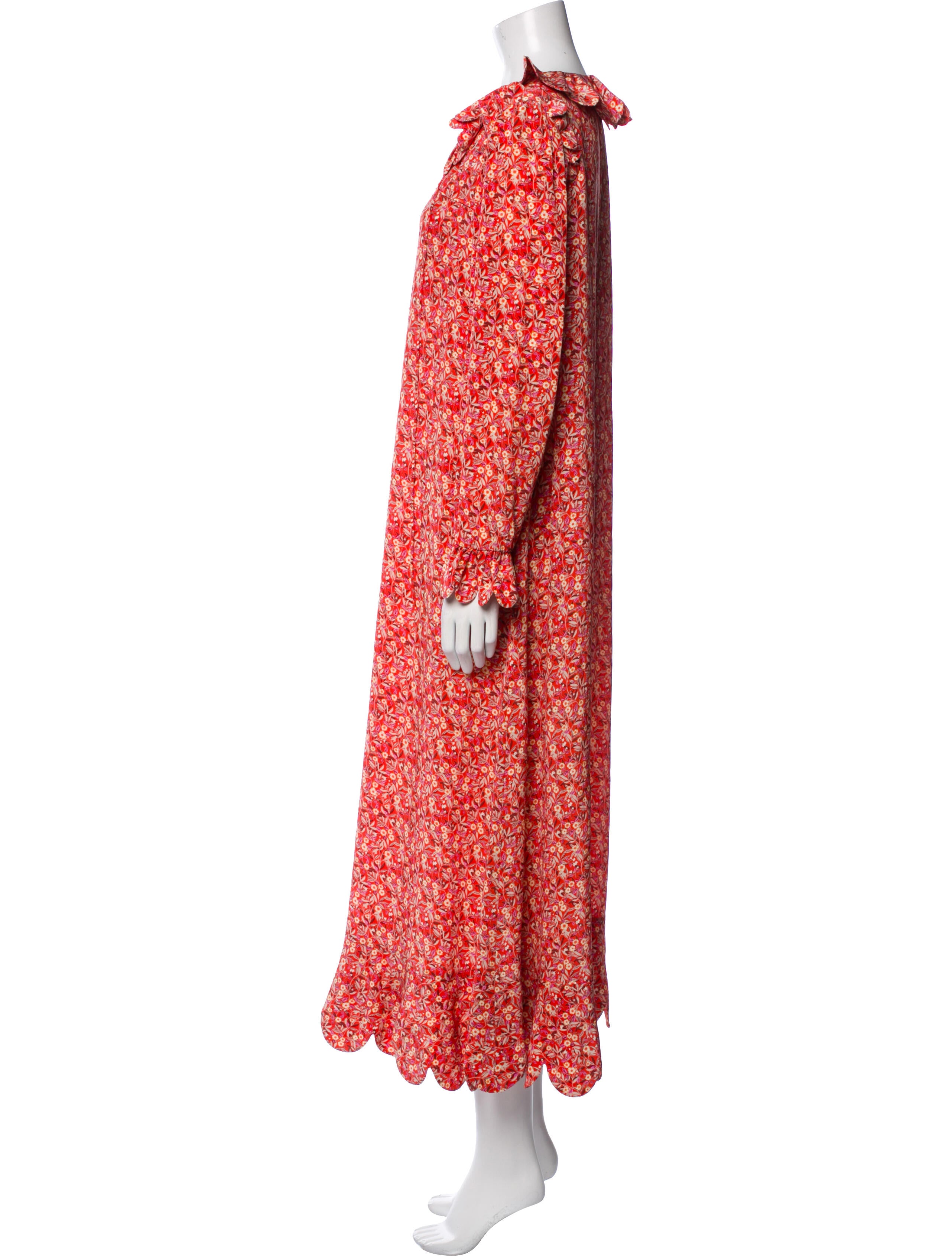 Horror Vacui Silk Long Dress