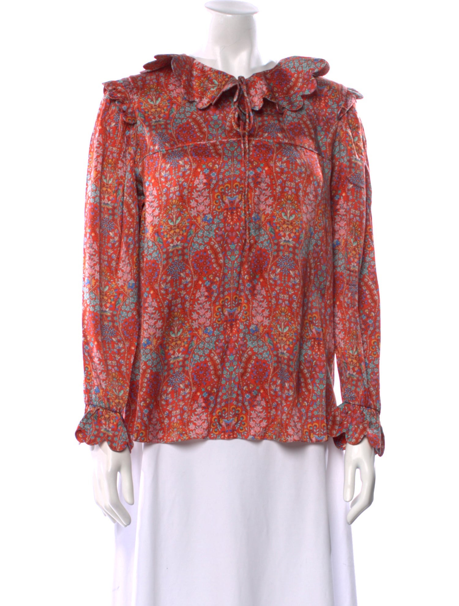 Horror Vacui Silk Printed Blouse