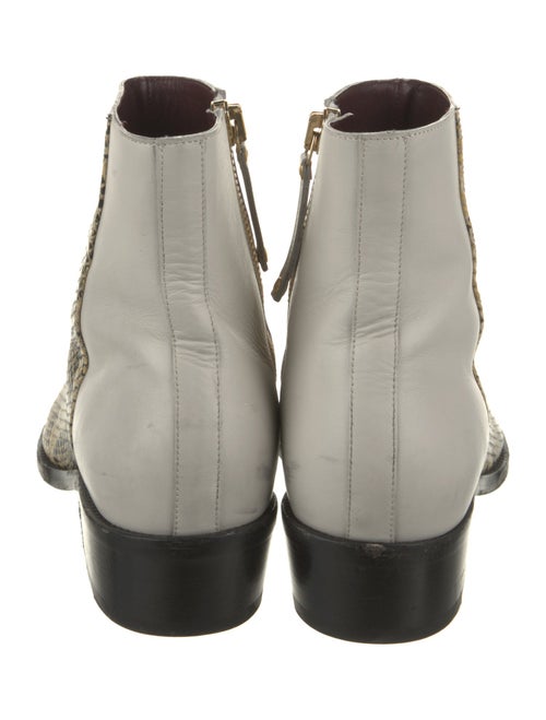 Human Recreational Services Leather Animal Print Boots