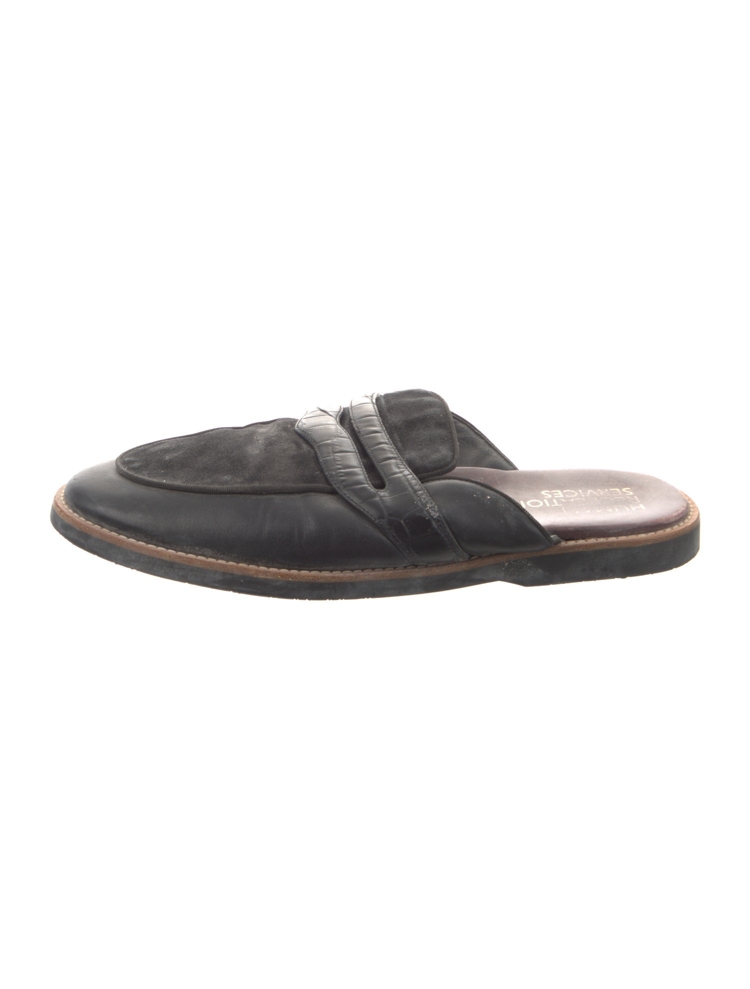 Human Recreational Services Suede Slippers