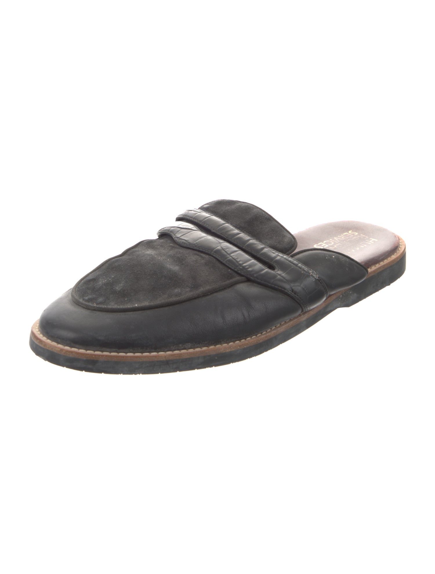 Human Recreational Services Suede Slippers