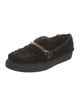 Human Recreational Services Shearling Chain-Link Accents Loafers