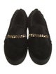 Human Recreational Services Shearling Chain-Link Accents Loafers
