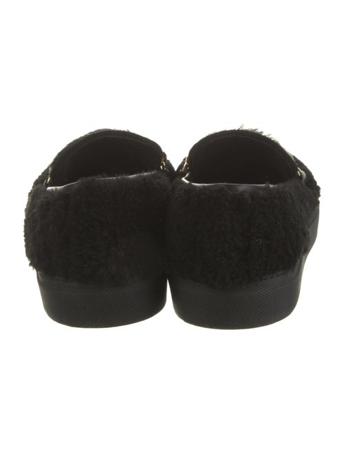 Human Recreational Services Shearling Chain-Link Accents Loafers