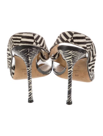 Chelsea Paris Ponyhair Printed Slingback Sandals