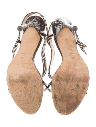 Chelsea Paris Ponyhair Printed Slingback Sandals