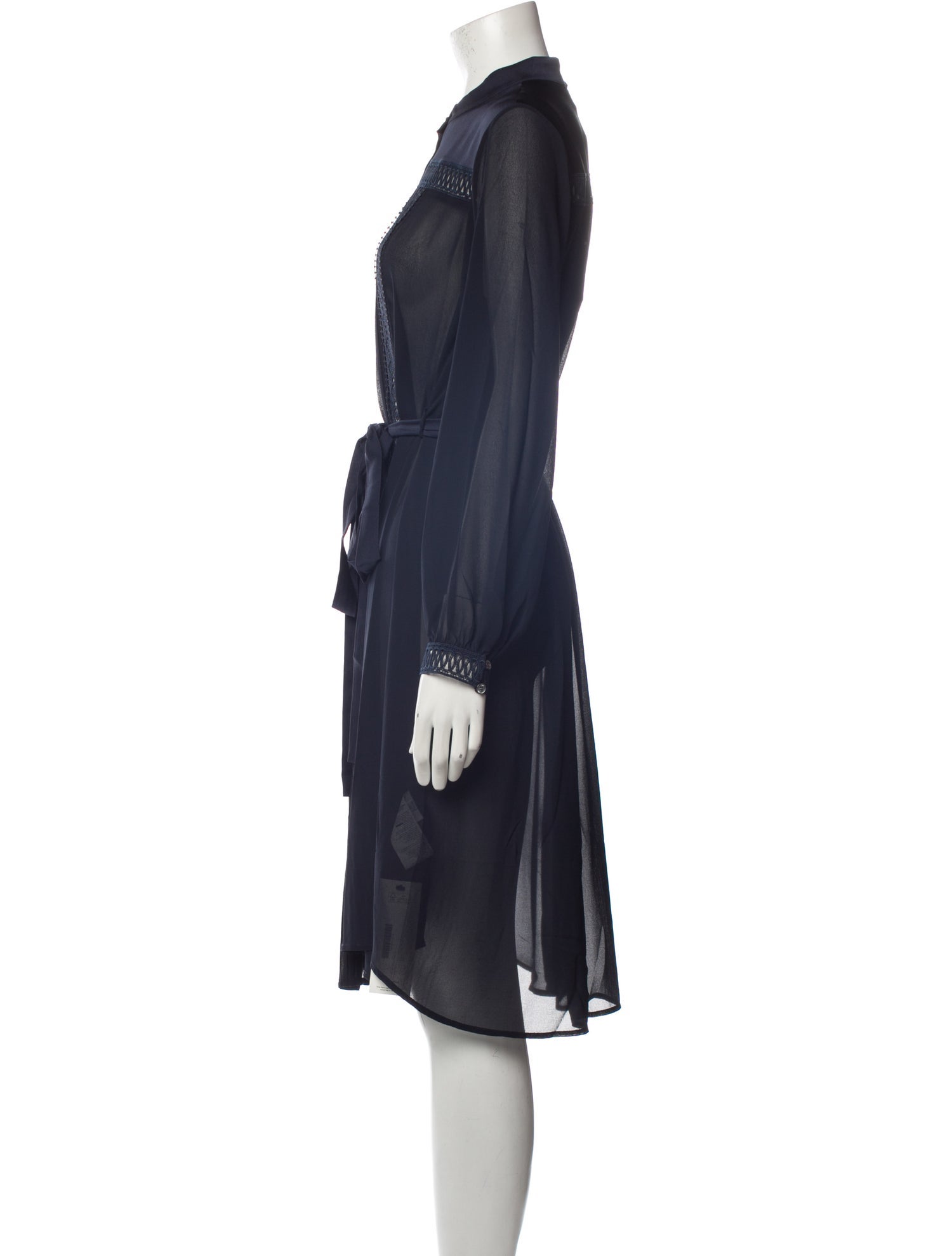 High Mock Neck Midi Length Dress w/ Tags