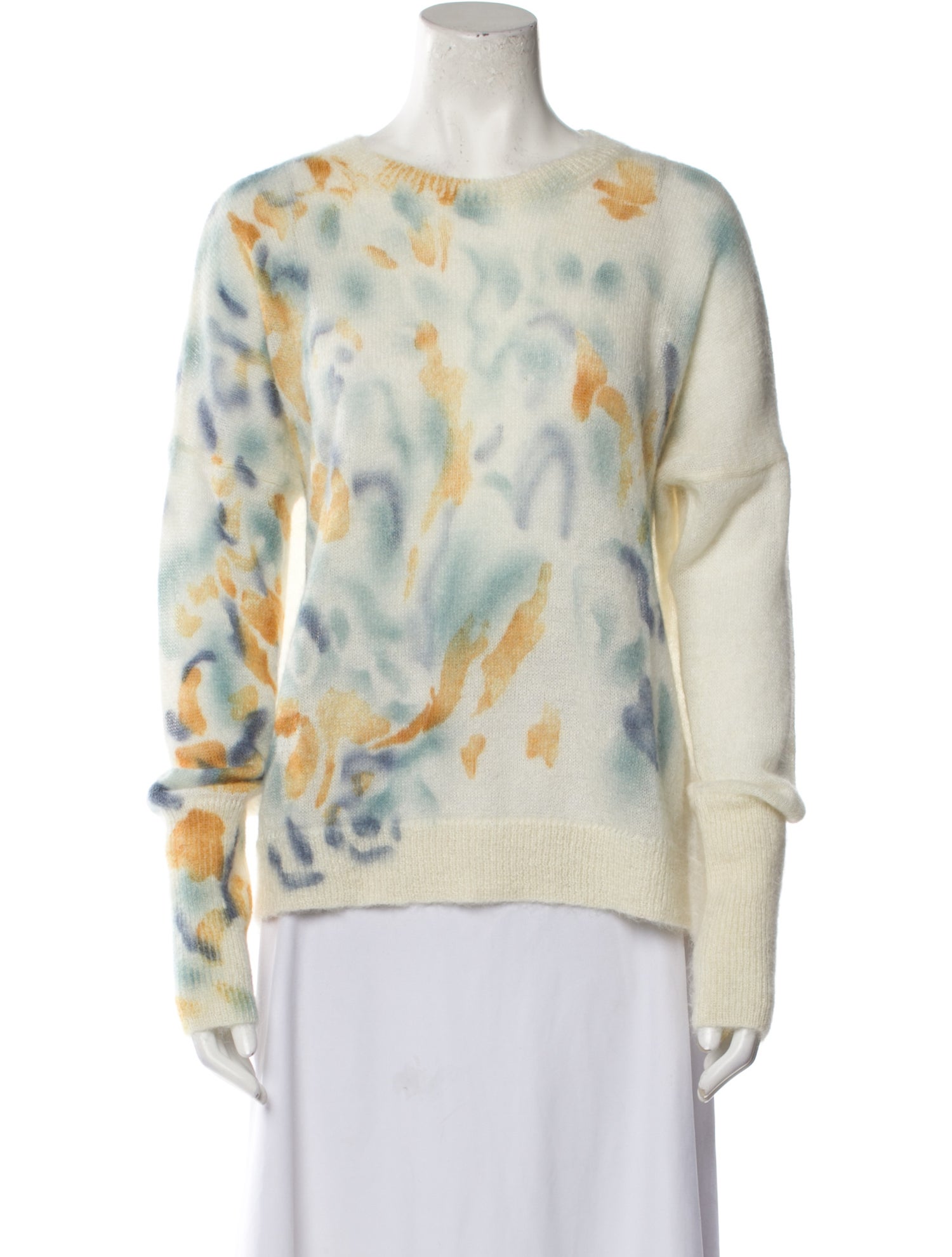 High Printed Crew Neck Sweater w/ Tags