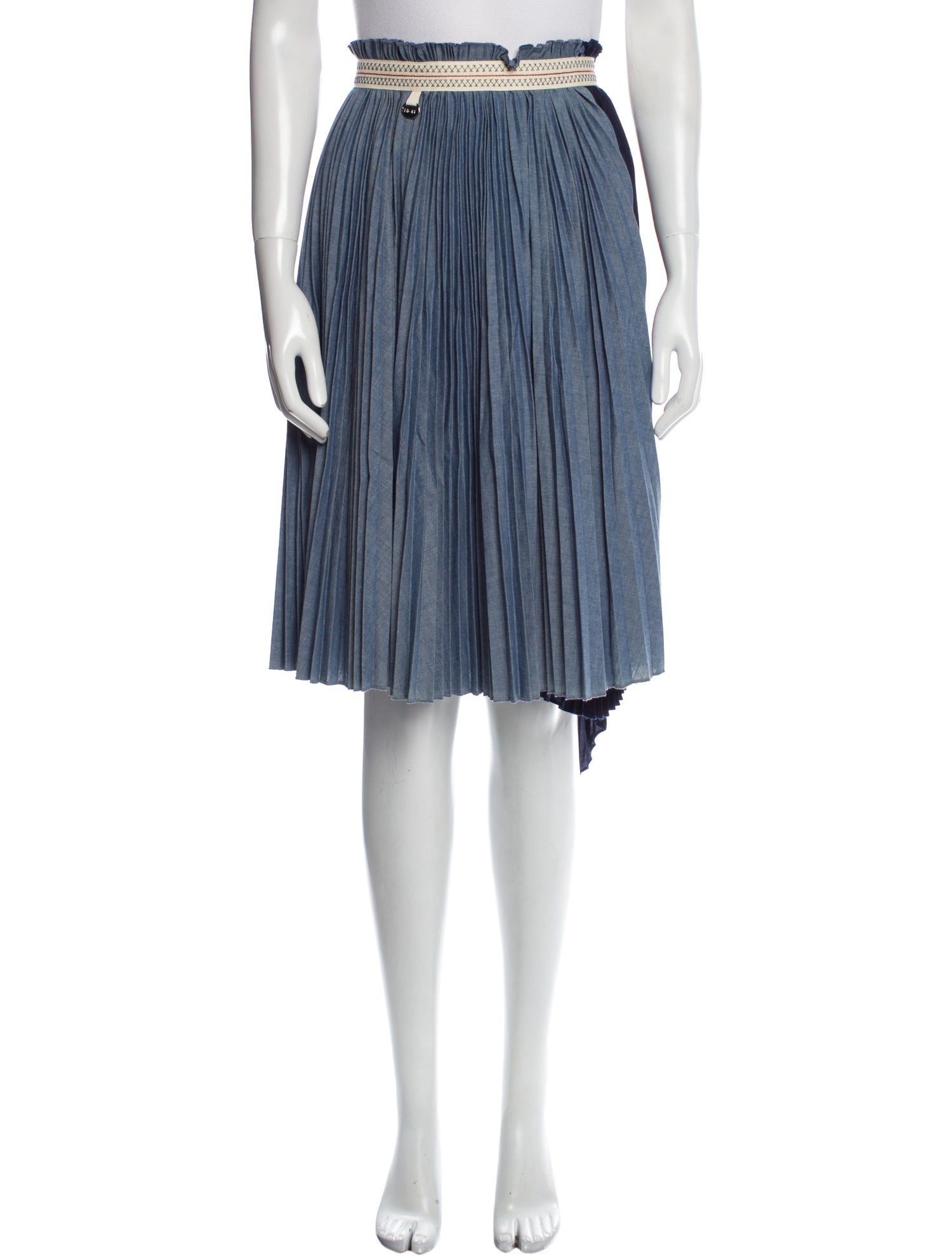 High Colorblock Pattern Knee-Length Skirt w/ Tags