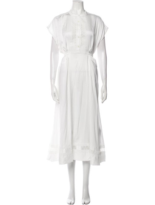 High Mock Neck Long Dress