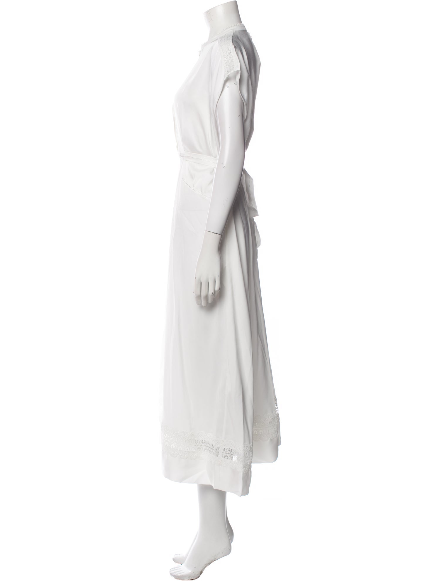 High Mock Neck Long Dress