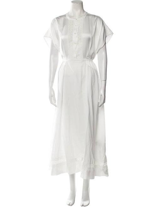 High Crew Neck Long Dress