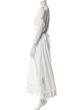 High Crew Neck Long Dress