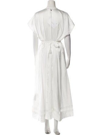 High Crew Neck Long Dress