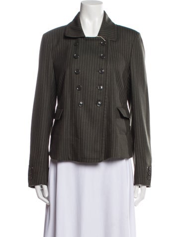 High Jackets Virgin Wool Striped Blazer US 10 | L