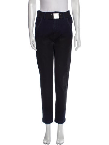 High Pants Straight Leg S